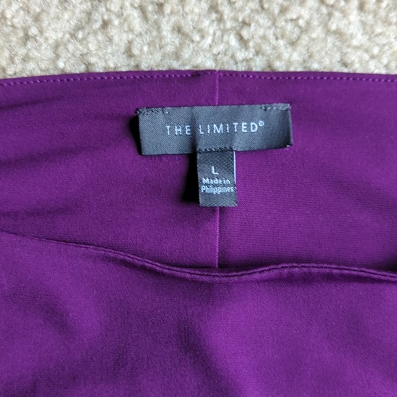 The Limited Open Tie Sleeve Detail Top GUC Purple - Picture 4 of 4
